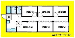 アカデミア・アート・東京忍台学院 ワンルームの間取図画像