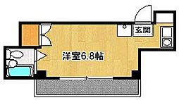 アミューズ柿崎 1Kの間取図画像