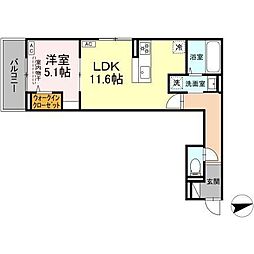 D Paina Egawa I 1LDKの間取図画像