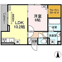間取図画像 1LDK