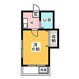 メゾンエトワーレ 1Kの間取図画像