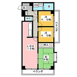 ラ・プリメーラ 3LDKの間取図画像