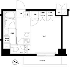 ルーブル川崎上平間弐番館 1Kの間取図画像