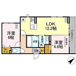 間取図画像 2LDK