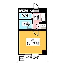 リベルテ ワンルームの間取図画像