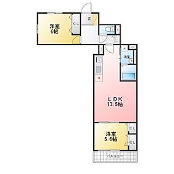 田奈町TT 賃貸併用住宅新築工事 2LDKの間取図画像