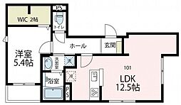 ピアト リザイア 1LDKの間取図画像