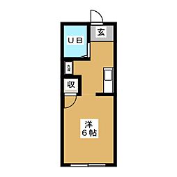 ベイメゾン白楽 ワンルームの間取図画像