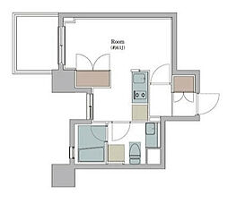 ベルファース東神奈川 1Kの間取図画像
