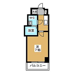 マリーナヨコハマプレミアム 1Kの間取図画像