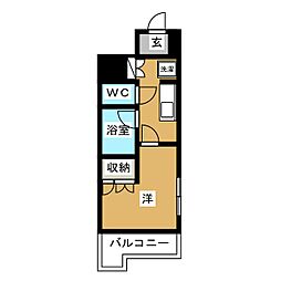 VIVRE横浜白楽弐番館 1Kの間取図画像