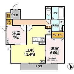 間取図画像 2LDK
