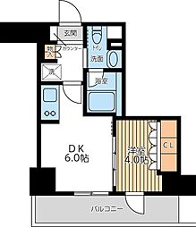 CityLuxTobe 1DKの間取図画像