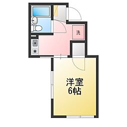 ドミール保土ヶ谷 1Kの間取図画像