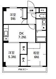 CITYSPIRE横濱和田町 3DKの間取図画像
