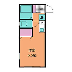 プラージュ ワンルームの間取図画像