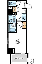 プライマル横濱平沼橋 1Kの間取図画像