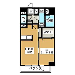 Casadesoleado 1LDKの間取図画像