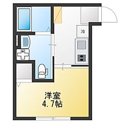 Linoa TSURUGAMINE(リノア鶴ヶ峰) 1Kの間取図画像