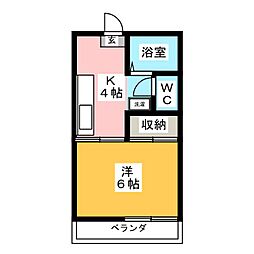 間取図画像 1K