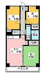 ミアカーサ希望が丘 3DKの間取図画像