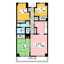 ウィステーリア二俣川 3LDKの間取図画像