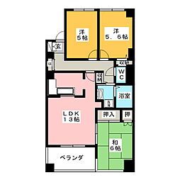 アークヒルズ山太 3LDKの間取図画像