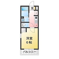 LEGEND SQUARE 横濱-瀬谷 1Kの間取図画像