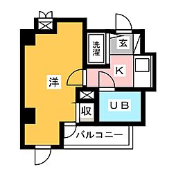 コパーズ・アプト鶴ヶ峰 1Kの間取図画像