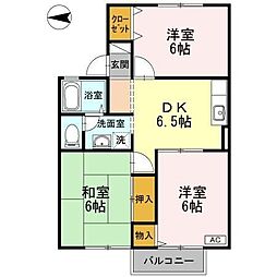 エスポワール 3DKの間取図画像