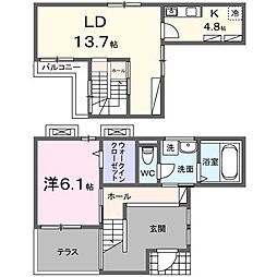間取図画像 1LDK