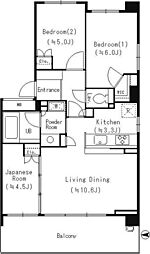 パークアクシス大船 3LDKの間取図画像