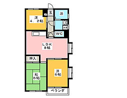 メゾンエクセレント 3DKの間取図画像