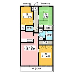 間取図画像 3LDK