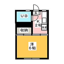 間取図画像 1K