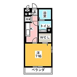 Verdura1 1Kの間取図画像