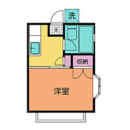 エクセル湘南台 1Kの間取図画像