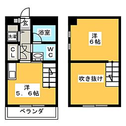 Terra湘南台 1DKの間取図画像