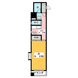 アネシス湘南 1DKの間取図画像