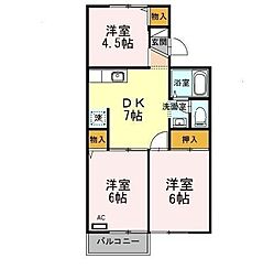 ファミールI.K 3DKの間取図画像