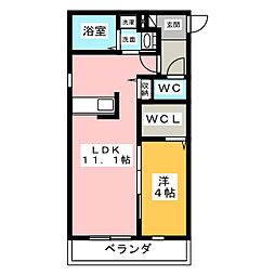 Lucedifelicita 1LDKの間取図画像