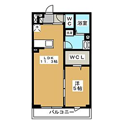 リブリ・SAKAE 1LDKの間取図画像