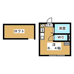 プライムテラス相模大野 ワンルームの間取図画像
