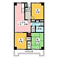 パルハウス萩原6階7.6万円