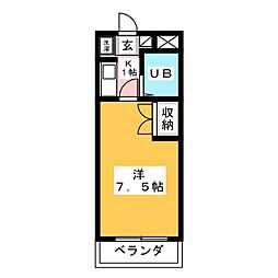 ビルポイントSA 1Kの間取図画像