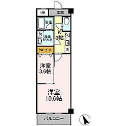 BELLALUCE 2Kの間取図画像