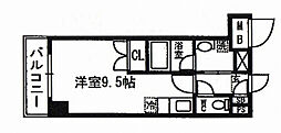 エスティメゾン南堀江 ワンルームの間取図画像