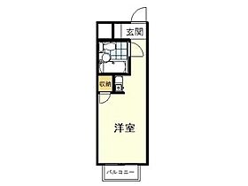 ドミール武蔵台 211 ｜ 東京都府中市武蔵台1丁目（賃貸マンション1R・2階・16.66㎡） その2