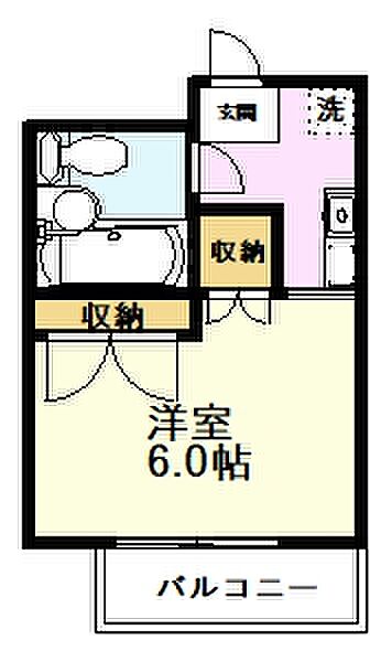 エーデルワイス ｜東京都小平市小川町1丁目(賃貸アパート1K・1階・16.20㎡)の写真 その2