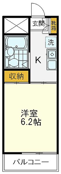 セクション7 405｜東京都国立市富士見台1丁目(賃貸マンション1K・4階・21.87㎡)の写真 その2